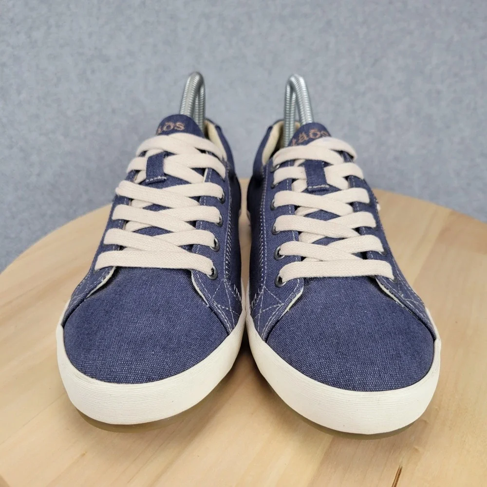 Taos Star Sneaker Womens 8 Indigo Blue Canvas Low Top Lace Up STA-12844